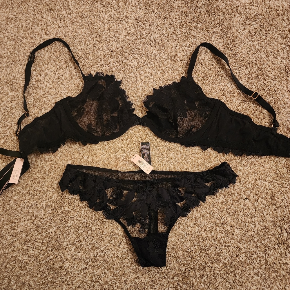 NWT Unlined Bra and Thong Set